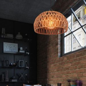 Lussiol Lighting 250728 Suspension, Bambou, Naturel, Moyenne – Planète Déco
