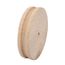 sourcing map Bord bois ronde Brunissoir Slicker 25mm x 150mm 5pcs Kahki pour cuir