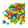 100 Balles de Jeu en Plastique 5,5cm Set de Balles colorées pour Enfants -0