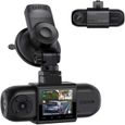 Campark Dashcam Dual FHD 1080P Avant et arrière, Dash Caméra Embarquée Voiture avec GPS et Batterie, Vision Nocturne IR, Caméra 43-0