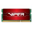 Patriot Memory VIPER 4, 16 Go, 2 x 8 Go, DDR4, 3600 MHz, 288-pin DIMM, Noir, Rouge-0