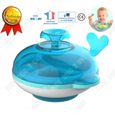 TD® Assiette chauffante bebe antidérapante eau chaude silicone 6 mois et plus enfant apprentissage alimentation bol compartiments-0