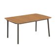 Table de jardin - VIDAXL - 150 x 90 x 72 cm - Bois d'acacia solide et acier-0