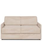 INSIDE 75 Canapé lit express COLOSSE 140 cm matelas 22 cm à mémoire de forme velours Côtelé beige beige Velours Inside75