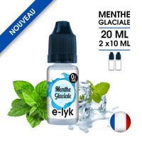 E-liquide saveur Menthe Glaciale 20 ml en 0 mg de nicotine - 2 x 10 ml - marque E-lyk