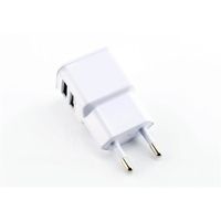 Universel  2 Ports Adaptateur Micro USB Voyage Chargeur Mural Blanc