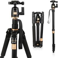 AFAITH Trépied/Monopode Caméra Professionel Compact pour Appareil Photo Reflex Numérique Canon Nikon Sony DSLR 