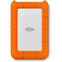 LaCie Rugged Secure, 2 To Disque dur externe portable - USB-C, Resistant aux chocs de chute et a la pluie, 1 mois Adobe CC, a
