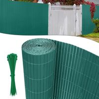 LILIIN Canisse PVC pour jardin balcon terrasse, clôture brise-vent, Stores Balcon, Brise vue 180x500cm, Vert