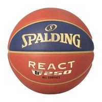 Ballon de basket Spalding React TF-250 - orange/bleu - Taille 5