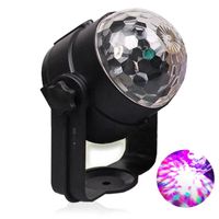 TD® Lampe boule jeu de lumières projecteur de scène voiture contrôle vocal USB led coloré disco fête magique lumière solide