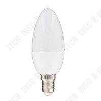 TD® Lot de 3 Ampoules flamme à économie d'énergie 6W l'équivalent de 25 W, E14 lumière blanche chaude (env 2700k)- Brillante
