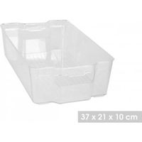 Casier de Rangement Frigo Bac Pour Réfrigérateur en Plastique Transparent (lot de 2) Panier Alimentaire Conservation