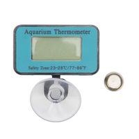 Zerone thermomètre pour aquarium avec ventouse Thermomètre LCD numérique étanche thermomètre d'aquarium de haute précision