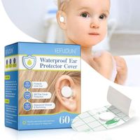 100 Autocollants étanches Pour Oreilles – Protection Douche, Piscine, Surf (7,1 X 4,5 Cm)