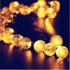 LAMPE DE JARDIN  Guirlande solaire 30 LED 8 modes Bubble Ball Strin