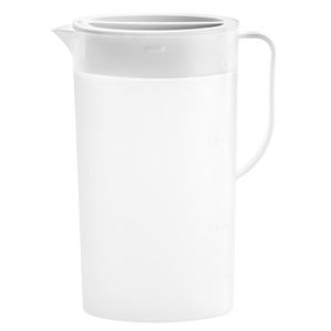Pichet En Plastique Avec Couvercle - 4000 Ml (4L), Jaune, étanche, Pour Jus, Eau, Thé Glacé - 8