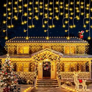 Guirlande Lumineuse Sapin De Noël,9 Pièces 2M 198LEDs Solaire Exterieure Interieure Lumineux Decorations 8 Modes Guirlande Lumineuse Avec Telecommande 98867931