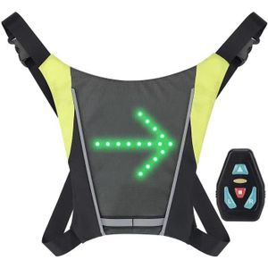 Lixada Gilet de Cyclisme Réfléchissant, Réfléchissant Sac à Dos Attachement  Clip, Rechargeable USB avec LED Clignotant Télécommande Équipement de