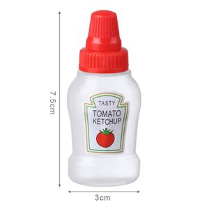 CAISSE ALIMENTAIRE 1pc-ketchup - Mini Bouteille de Ketchup Portable d