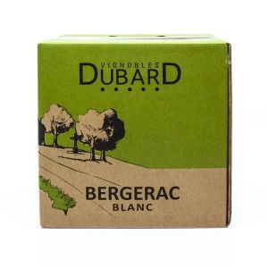 VIN BLANC Vignobles Dubard AOC Bergerac Laulerie Sec BIB 5L