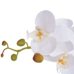 FLEUR ARTIFICIELLE Fleurs et plantes artificielles  Plante artificielle avec pot Orchidee 75 cm Blanc