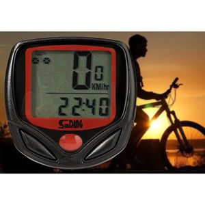 COMPTEUR POUR CYCLE CABLING®Ordinateur-Compteur de Vitesse, Ordinateur de Vélo avec Fil et Multifonction  Grand Rétro-éclairage LCD