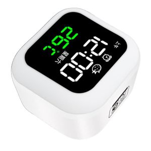 HORLOGE - PENDULE HURRISE horloge LED Réveil LED Veilleuse USB Recha