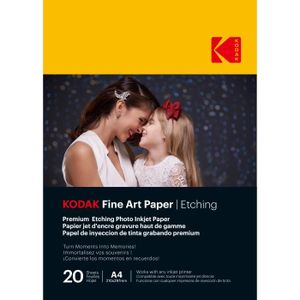 PAPIER PHOTO KODAK Fine Art Paper / Etching - Pack 50 papier ph