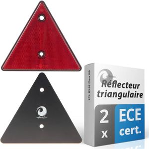 FEUX DE REMORQUE valonic Réflecteur triangulaire, 2 pièces - certif
