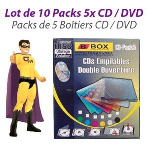 10€09 sur TEMPSA CD DVD Boîtier de rangement de disque Boîtier Support de  rack Bac d 'empilage Or - Boitier PC - Achat & prix