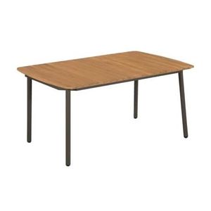 TABLE DE JARDIN  Table de jardin - VIDAXL - 150 x 90 x 72 cm - Bois d'acacia solide et acier