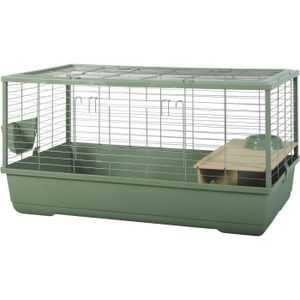 ZOLUX Cage grillagée lapin et rongeur 1 étage 101.5 x 54 x 51 cm - Néolife Connect -Vert
