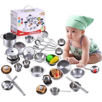 Cuisine Enfant En Bois 3-8 Ans Jeu D'Imitation Avec Machine À Glaçons,Évier Mobile En Acier Inoxydable Et Ustensiles 84 X 34 X 89 - Jeux - Jouets