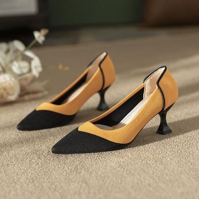 Escarpins bicolores femme hot sale