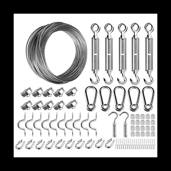 Câble En Acier Inoxydable Gainé PVC - Diamètre 2,5 Mm, Longueur 10 M - Souple, Résistant, Transparent