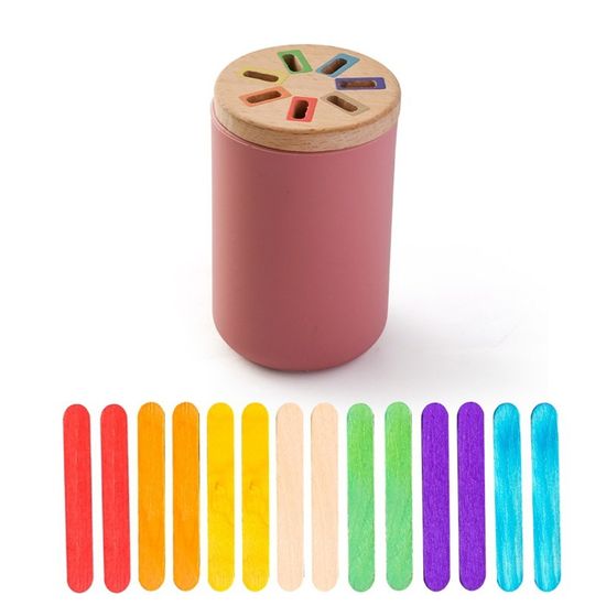 Jouet Montessori En Bois Pour Enfants 1-3 Ans - Jeu De Tri Couleurs & Formes - Développe Motricité Fine, Sensoriel