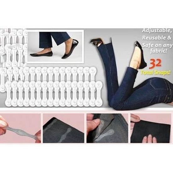 Clips Pour Ourlet Réglable - Lot De 6 Pour Raccourcir Pantalons Sans Coudre