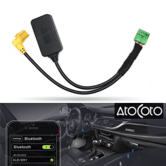 VOBOR MMI 3G AMI 12Pin Bluetooth 5.0 AUX Cavo Adattatore Ingresso Audio Wireless di Ricambio per A4 A6 Q5 Q7 A5 S5 MMI 3G AMI Adattatore
