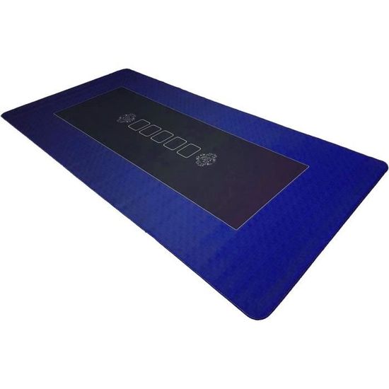 Tapis De Poker VEVOR 180x90 Cm - Bleu, Pliable Avec Sac - Neuf Pour Soirées Jeux