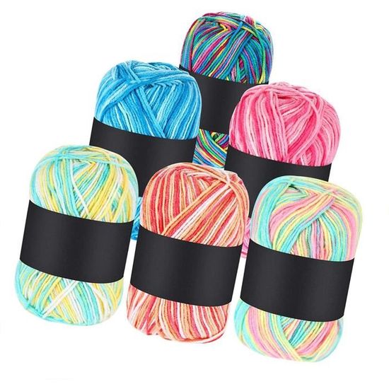 Laines, tricots et fils en acrylique