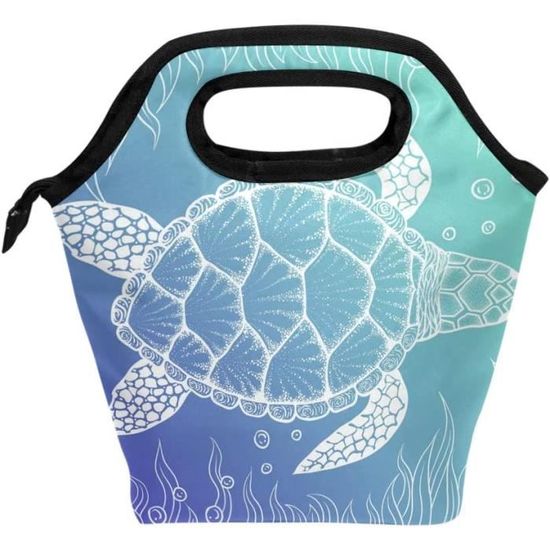Pique-nique Bureau Sac à Déjeuner Isotherme WUNZILO - Sac Lunch Pliable 3 Couches - Pour Travail, École Ou Pique-Nique - Grande Capacité Poches Internes Organisation