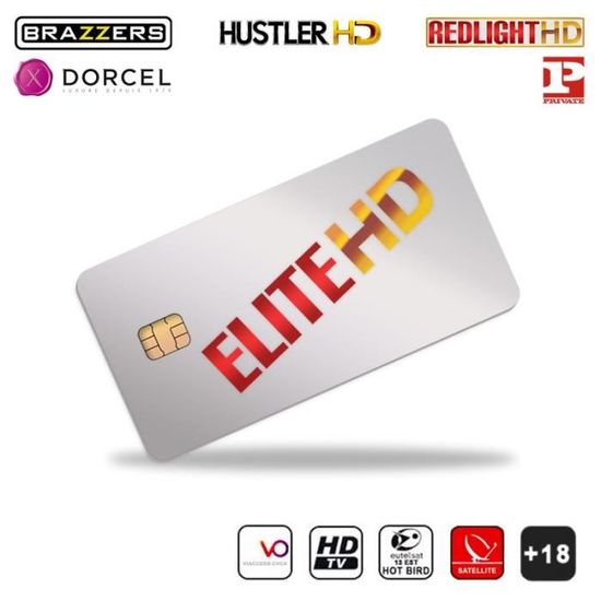 Carte Elite HD 5 chaînes 6 mois TV Adulte XXX Abonnement International Hot Bird Dorcel Brazzer
