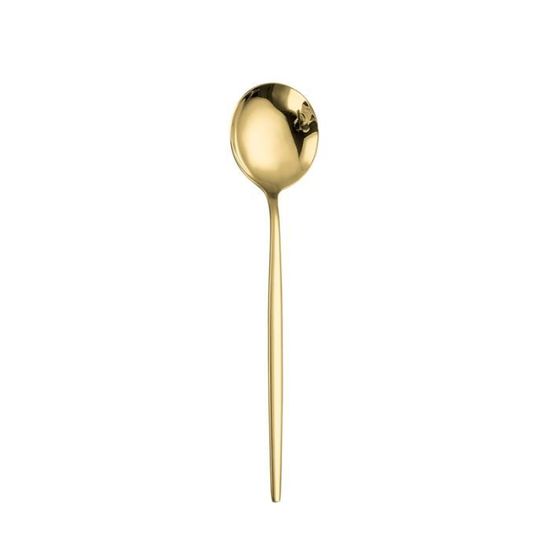 Lf1jsfruitfork1pccc - Couverts dorés en acier inoxydable, service de table, cuillère, fourchette