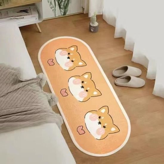 Tapis De Bain Antidérapant MOOING 100x40cm - Motif Marin Pour Enfants Avec 200 Ventouses