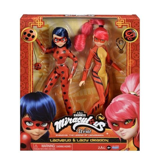 Pack de 2 poupées BANDAI - 26 cm - Spécial Shanghai - Miraculous, les aventures de Ladybug et Chat Noir