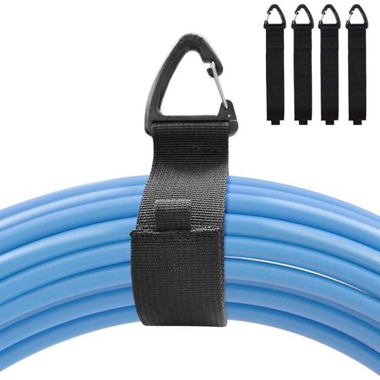 Rangement Atelier Outils Lot De 6 Organisateurs De Cordon D'extension - Enveloppes De Sangle Robustes Pour Ranger Câbles Et Tuyaux - Marque Dura-Gold Cable Embrayage