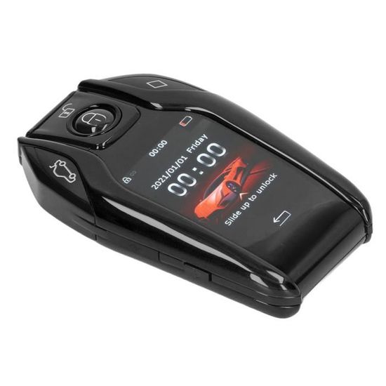 Lot De 2 Coques De Clé Voiture BMW Avec Batterie - Compatible Série 1,3,5,6,X1,X5 - Remplacement Housse Télécommande