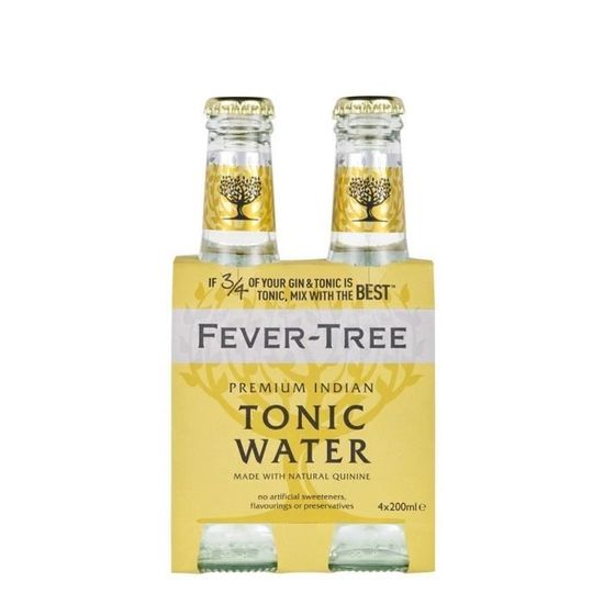 FEVERTREE Premium Indian Tonic Water 6 x 4 x 200ml Soda Angleterre