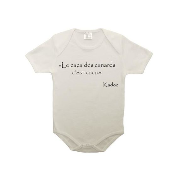 Body Bebe 100 Coton Citation Kaamelott Kadoc Le Caca Des Canards Blanc 18 23 Mois Blanc Cdiscount Pret A Porter